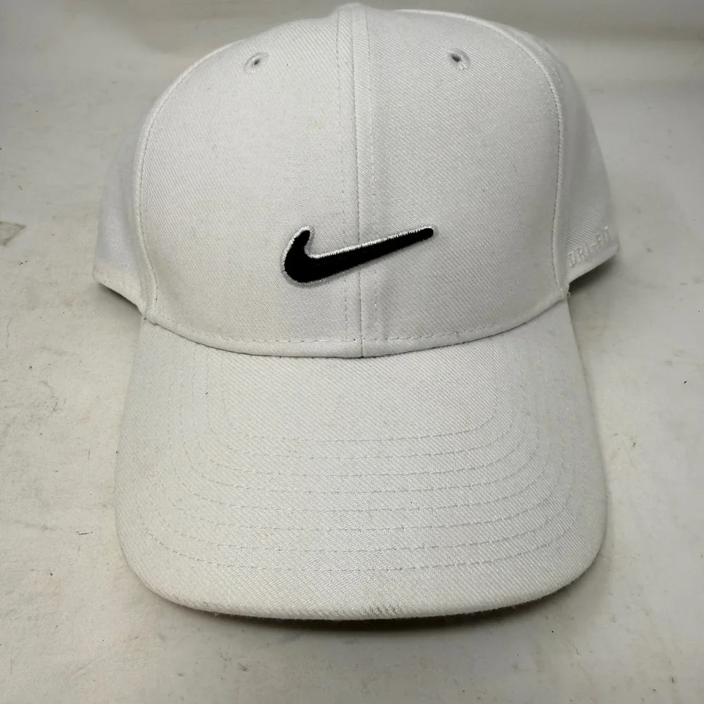 Nike Legacy91 Dri-FIT Hat Mens White Adjustable Swoosh Golf Baseball Cap